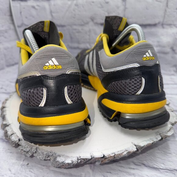 Adidas Marathon 10 adiPRENE Women's Size 10.5 Running Shoes Gray Yellow Sneakers - Picture 7 of 15